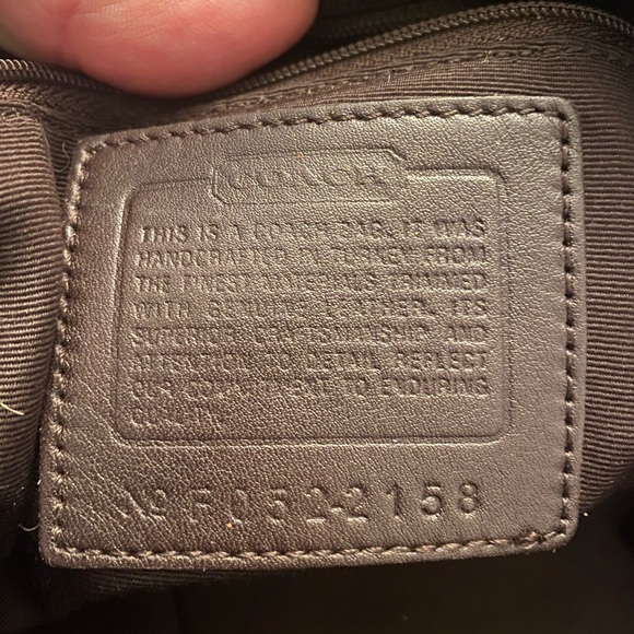 Coach Signature Vintage Logo Suede Hobo Bag - Picture 7 of 8